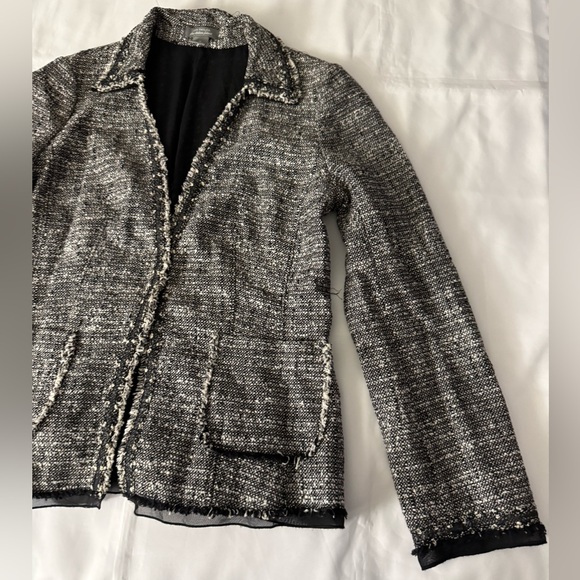 Ann Taylor Fine Italian Fabric Matching Tweed Set - Blazer & Knee Length Skirt - Picture 2 of 16